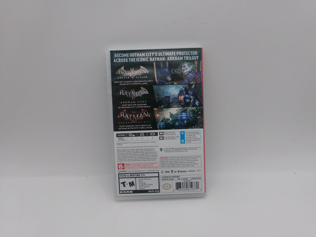 Batman: Arkham Trilogy - Nintendo Switch In Box Case