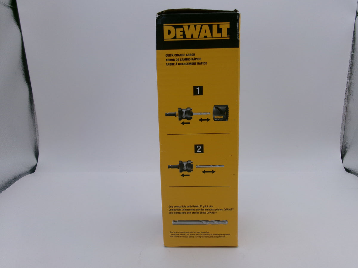 Dewalt DAH9912PBM Rapid Load Hole Saw Arbor, 1/2-in