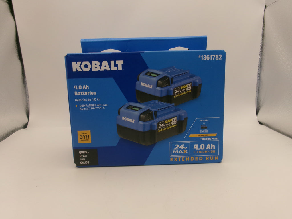 Kobalt 1361782 24V Lithium Ion Battery - 2 Pack