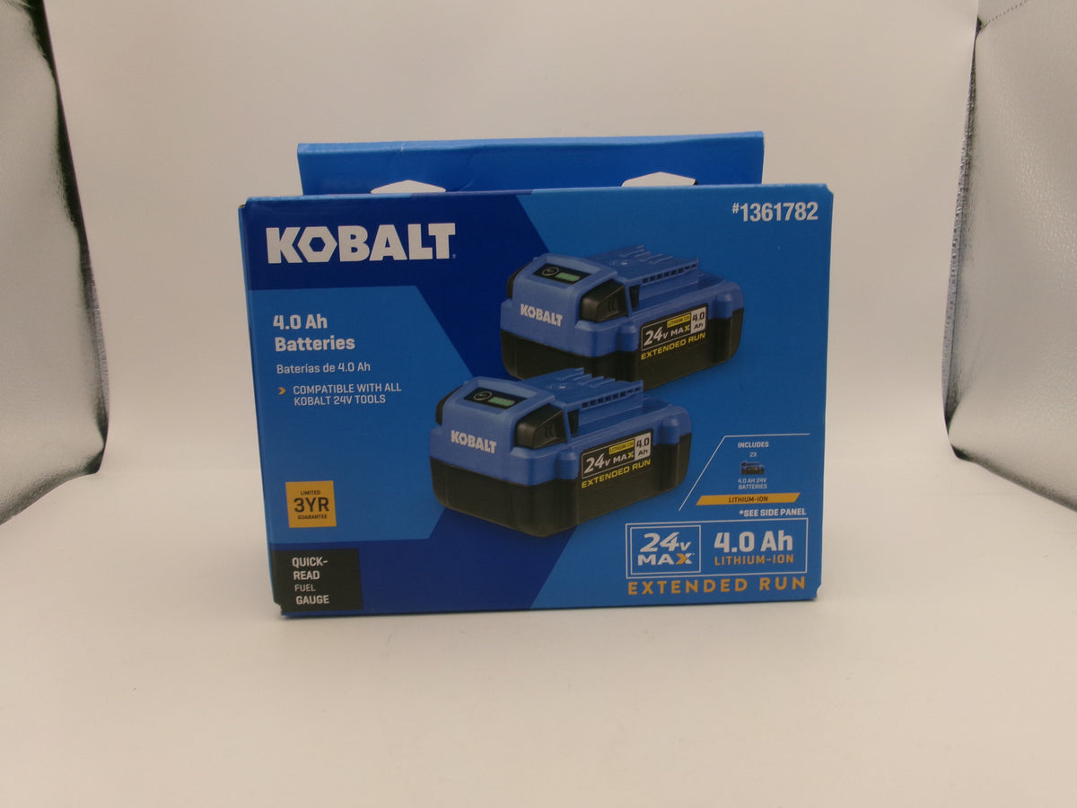Kobalt 1361782 24V Lithium Ion Battery - 2 Pack