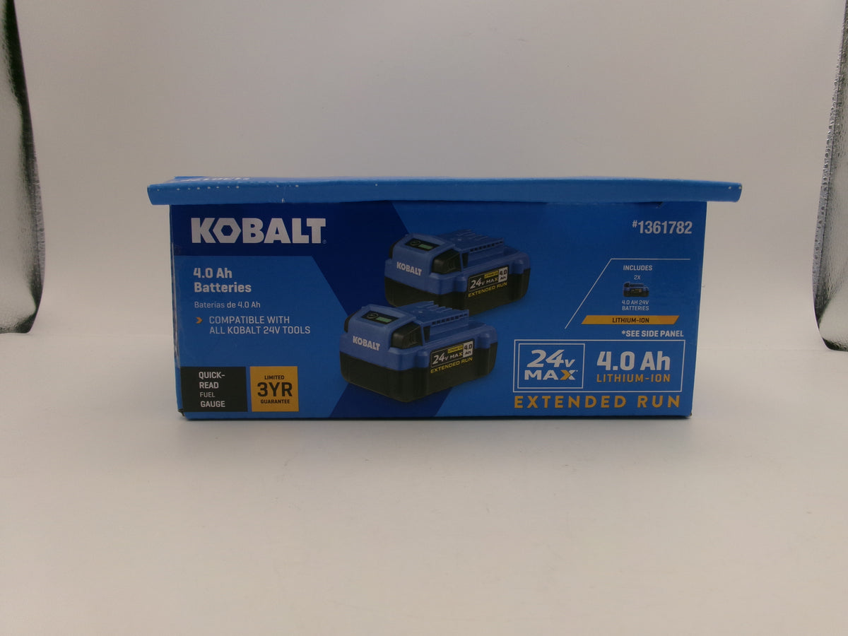 Kobalt 1361782 24V Lithium Ion Battery - 2 Pack