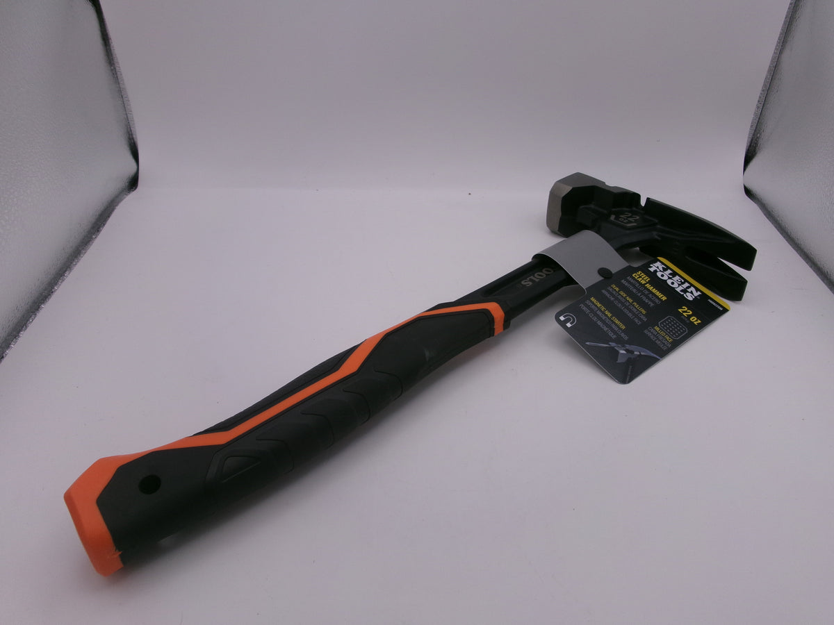 Klein Tools H80922sm Milled Face Claw Hammer, 22 Oz