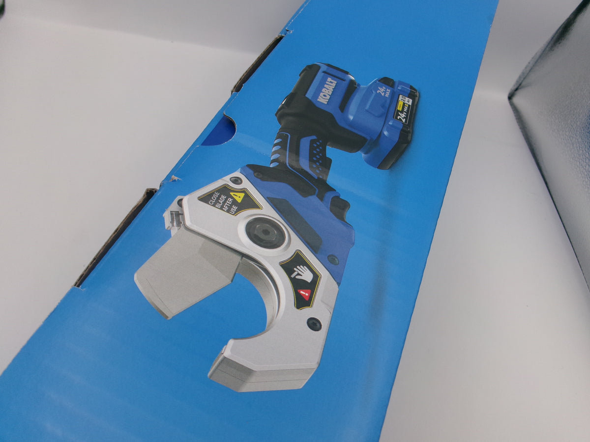 Kobalt 24v 24-volt 2-3/8 Cordless Multipurpose PVC PEX cutter 2 Ah Battery Included , Charger Included