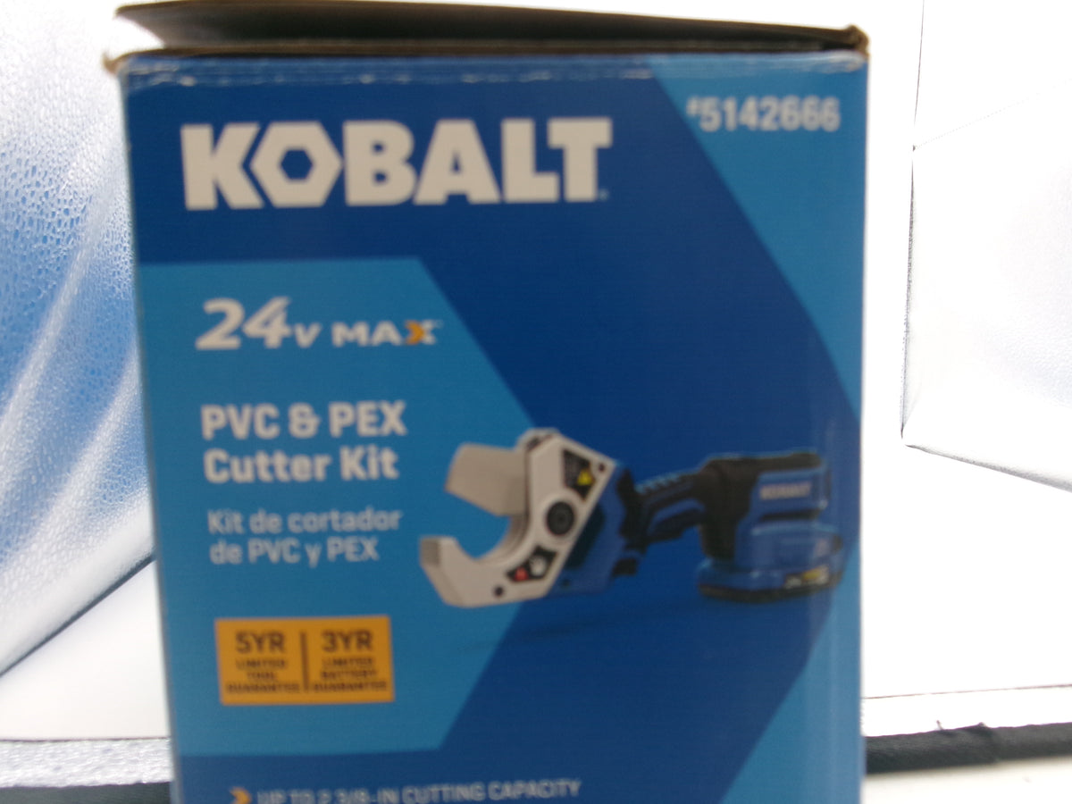 Kobalt 24v 24-volt 2-3/8 Cordless Multipurpose PVC PEX cutter 2 Ah Battery Included , Charger Included