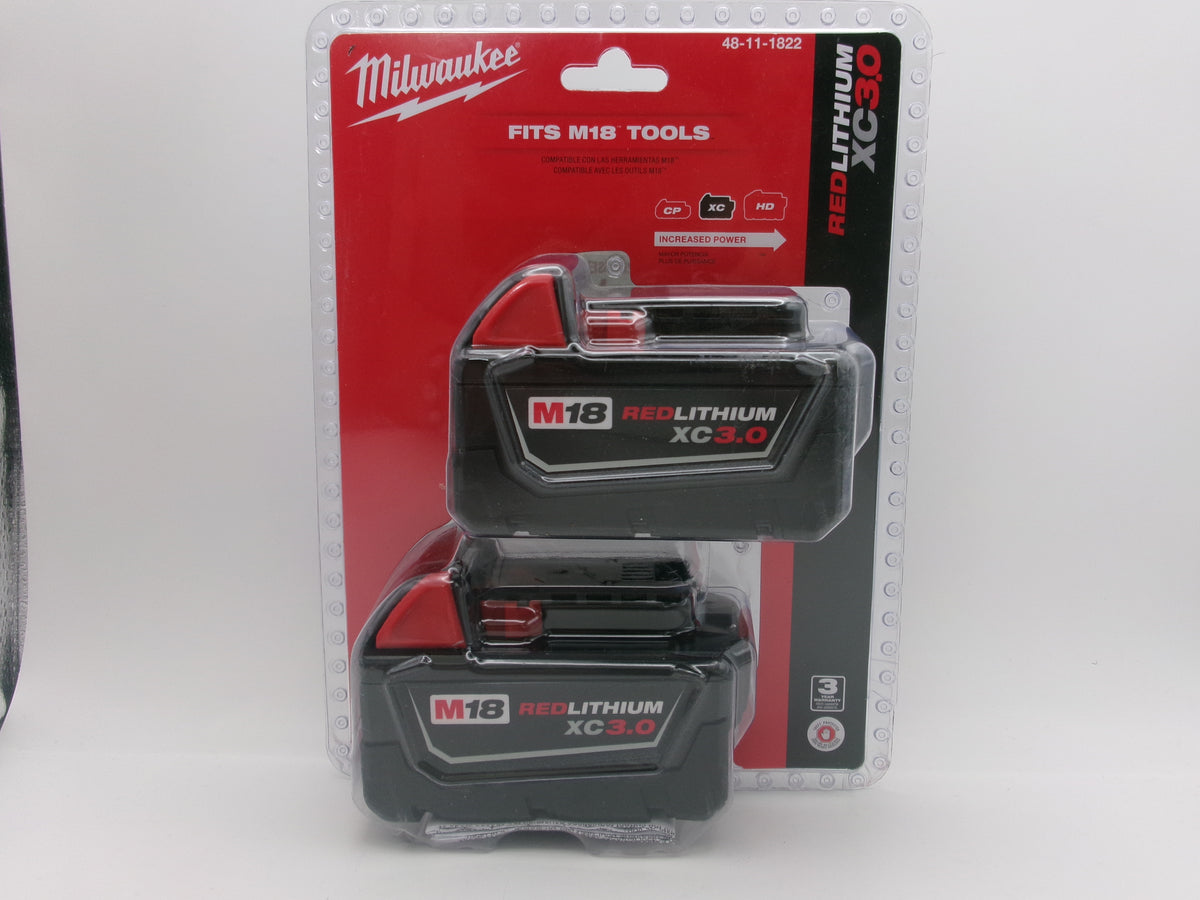 Milwaukee 48-11-1822 REDLITHIUM XC3.0 Li-Ion Battery - 2 Pack