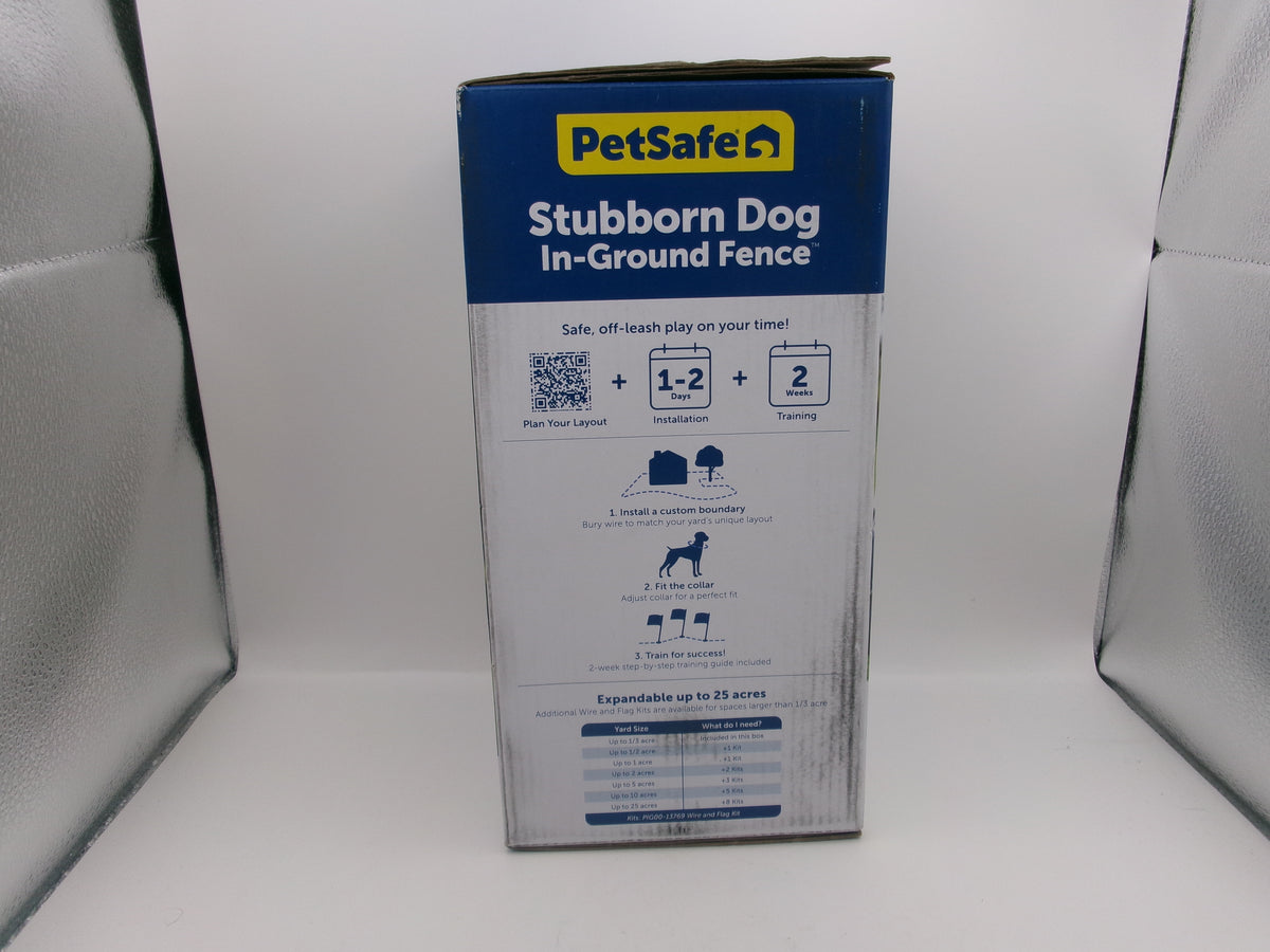 Petsafe Stubborn Dog In-Ground Fence With Collar UP TO 1/3 ACRE PIG00-10777