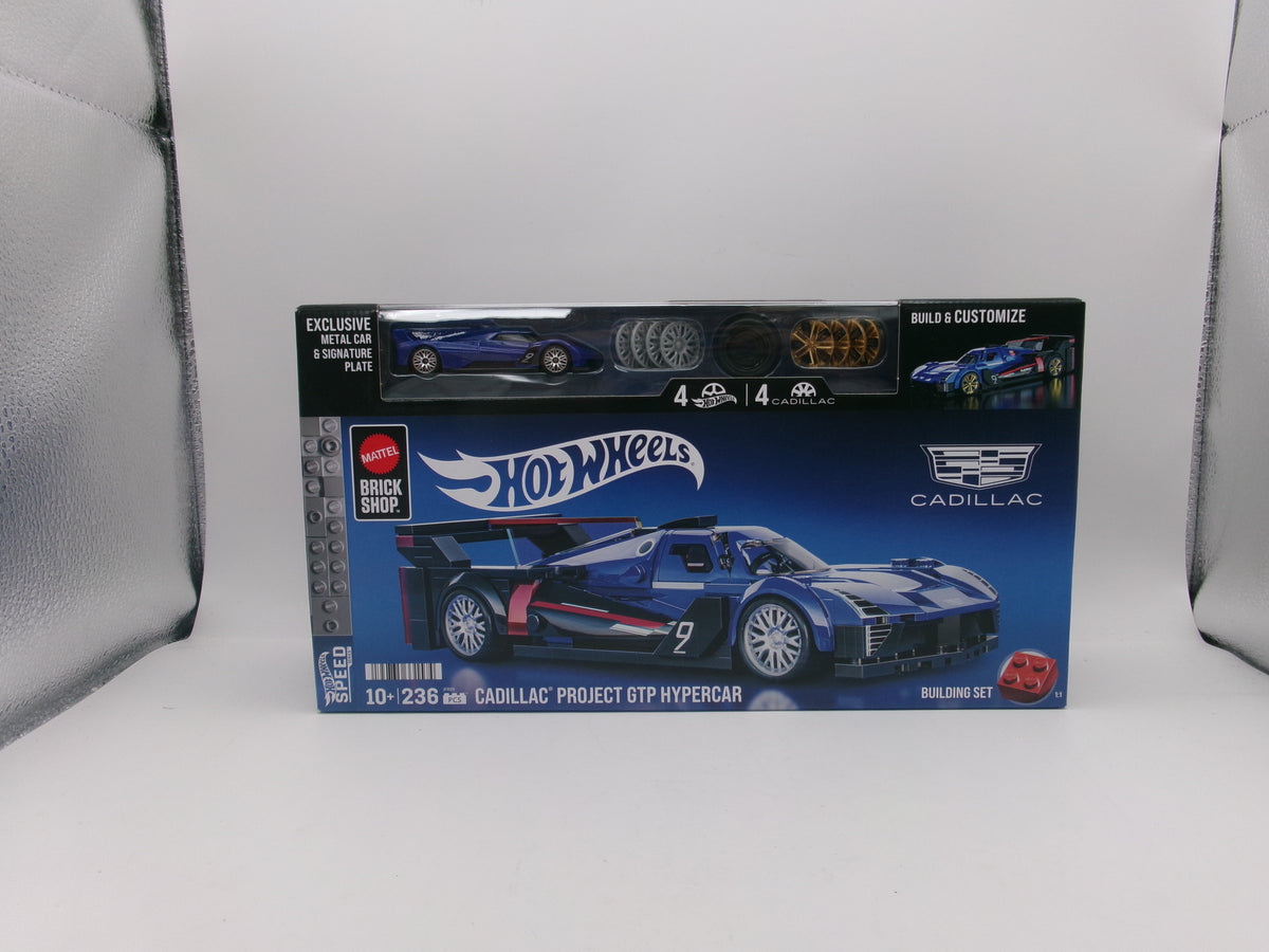 Hot Wheels Mattel Brick Shop Cadillac Project GTP Hypercar Building Set