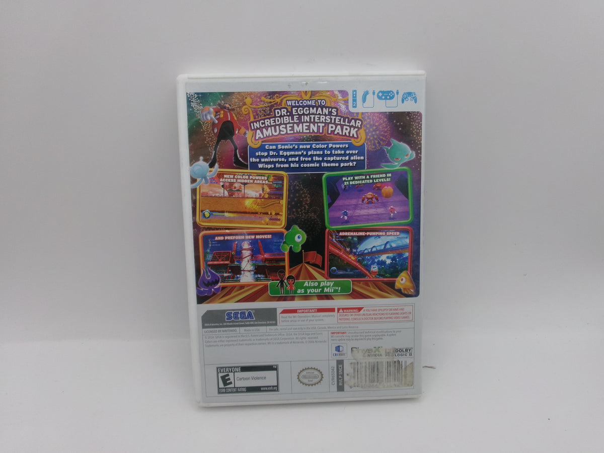 Nintendo Wii Sonic Colors Complete