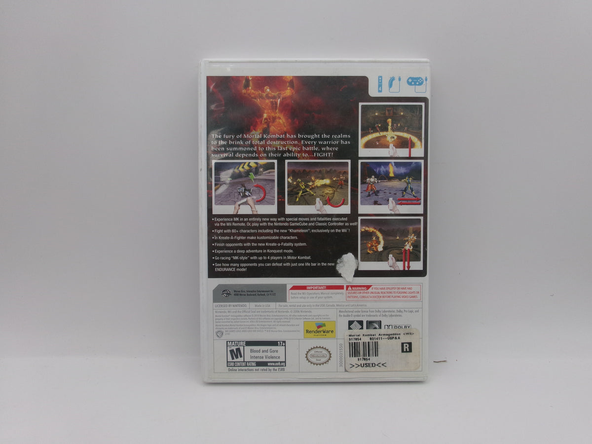 Nintendo Wii Mortal Kombat: Armageddon