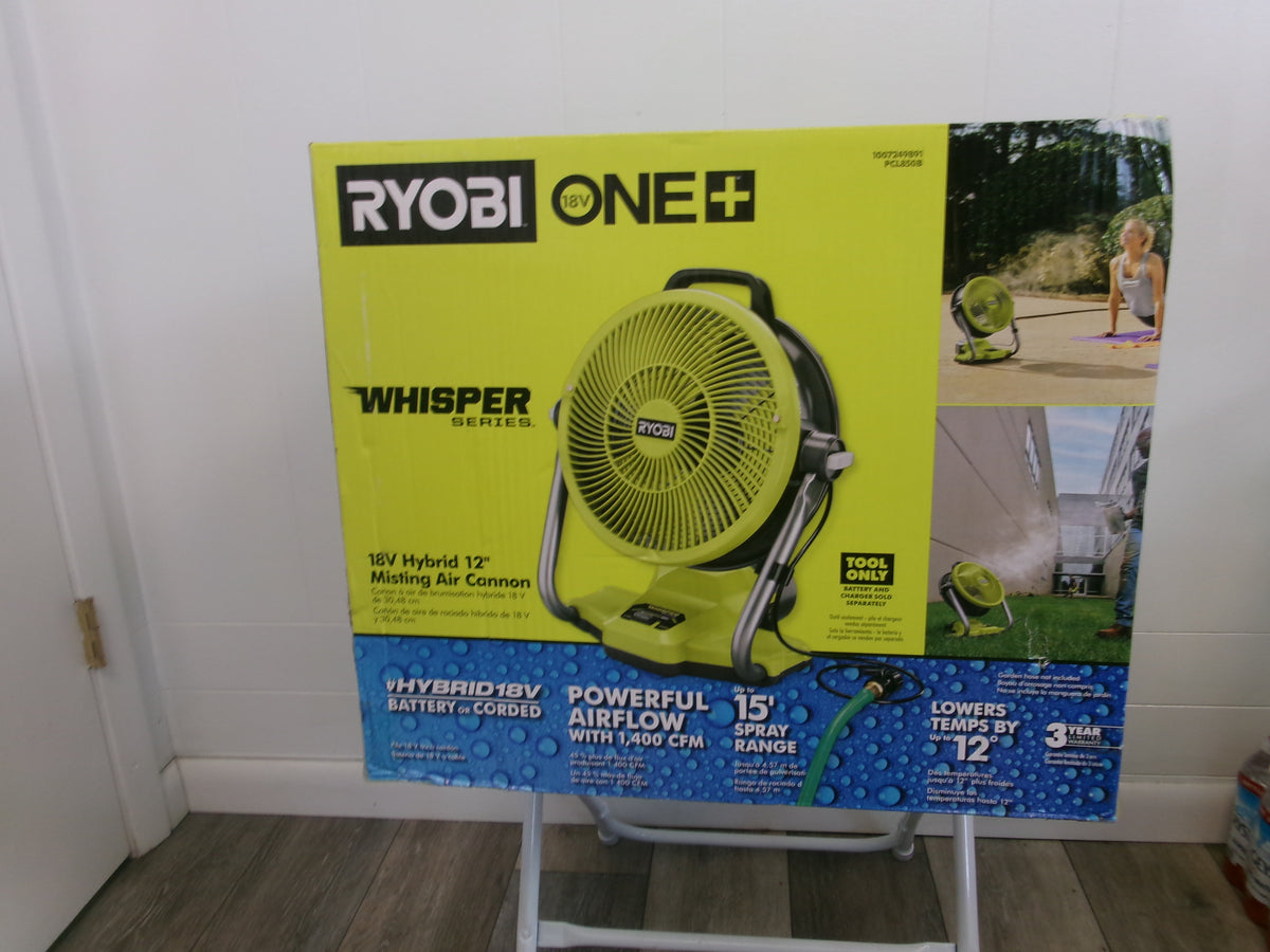 Ryobi 18V Ryobi ONE+ 12" HYBRID MISTING AIR CANNON (Tool Only) PCL811B