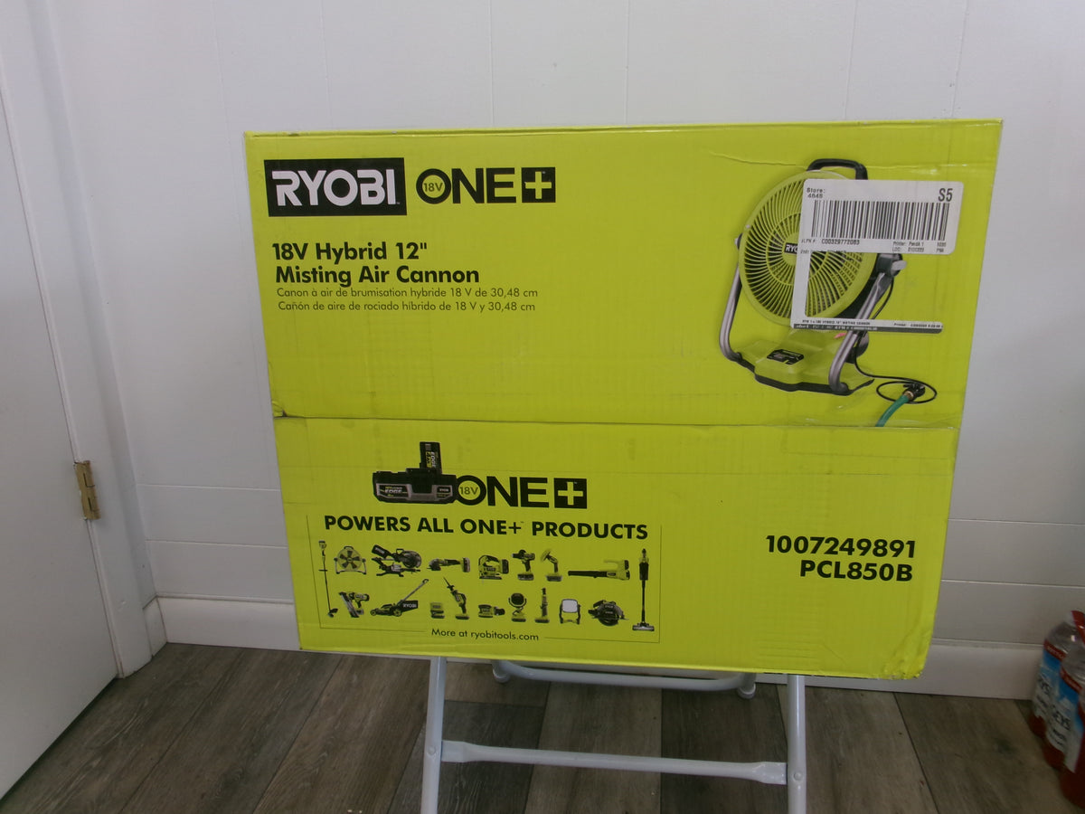 Ryobi 18V Ryobi ONE+ 12" HYBRID MISTING AIR CANNON (Tool Only) PCL811B