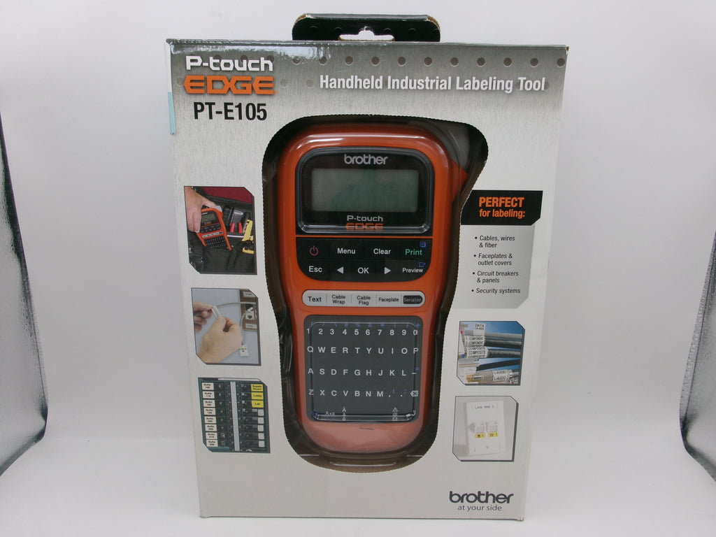 Brother PT-E105 P-Touch Edge Handheld Industrial Monochrome Label Maker