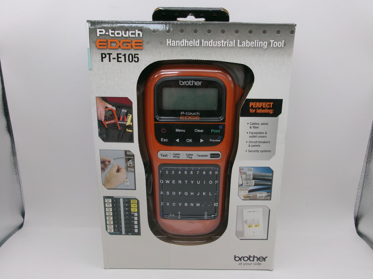 Brother PT-E105 P-Touch Edge Handheld Industrial Monochrome Label Maker