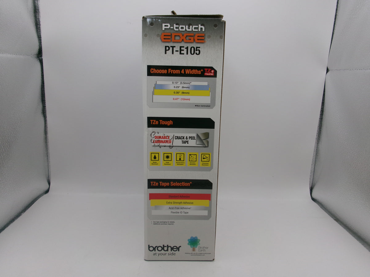 Brother PT-E105 P-Touch Edge Handheld Industrial Monochrome Label Maker
