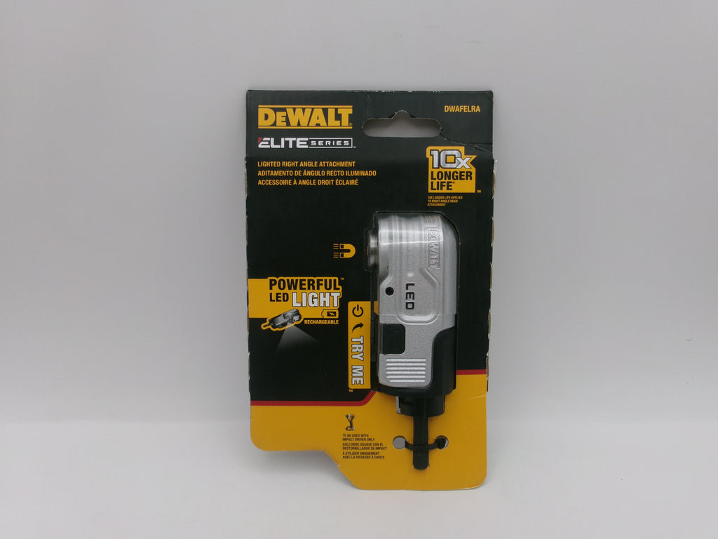 DEWALT ELITE SERIES Lighted Right angle drill attachment DWAFELRA