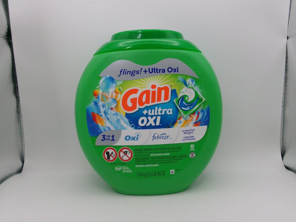 Gain Waterfall Delight Flings OXI Laundry Detergent 40 OZ
