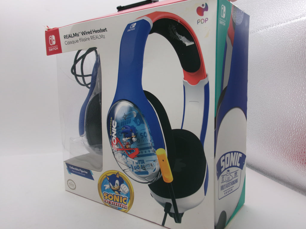 SONIC SEGA PDP REALMz Wired Gaming Headset for Nintendo Switch