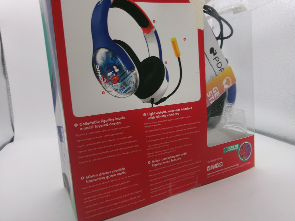 SONIC SEGA PDP REALMz Wired Gaming Headset for Nintendo Switch
