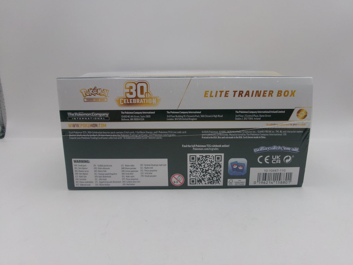 Pokemon 30 Celebrations Elite Trainer Box ETB