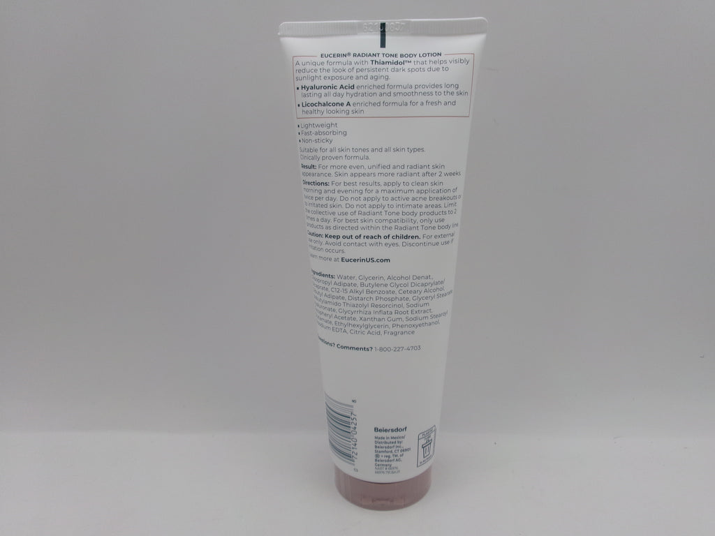 Eucerin Radiant Tone Body Lotion Dark Spot Corrector Thiamidol 8.4 Fl Oz