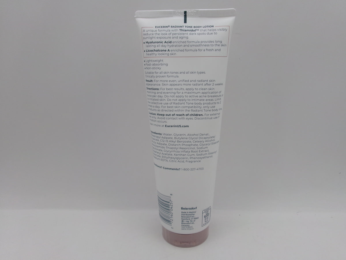 Eucerin Radiant Tone Body Lotion Dark Spot Corrector Thiamidol 8.4 Fl Oz
