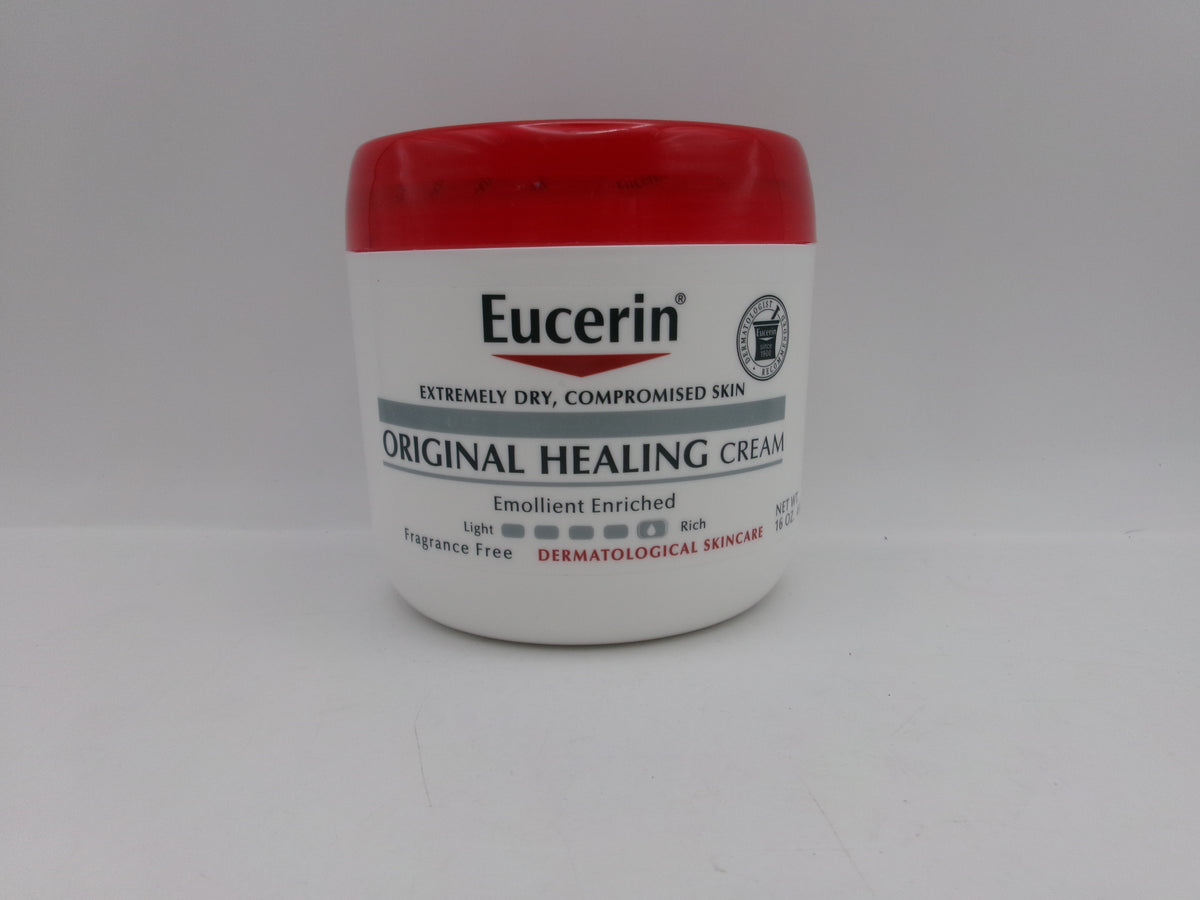 Eucerin Original Healing Cream Fragrance Free Body Cream for Dry Skin Unscented - 16oz