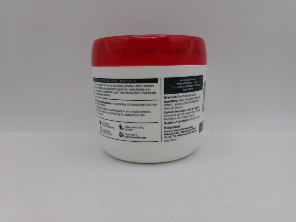 Eucerin Original Healing Cream Fragrance Free Body Cream for Dry Skin Unscented - 16oz
