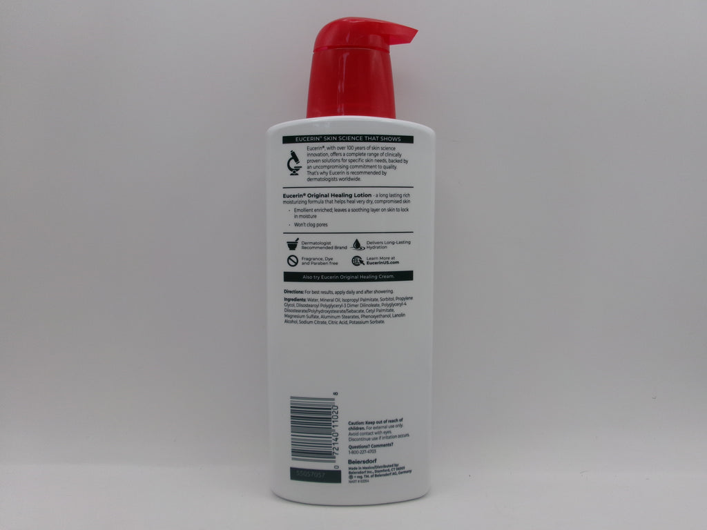 Eucerin Original Healing Lotion Emollient Enriched 16.9 FL OZ