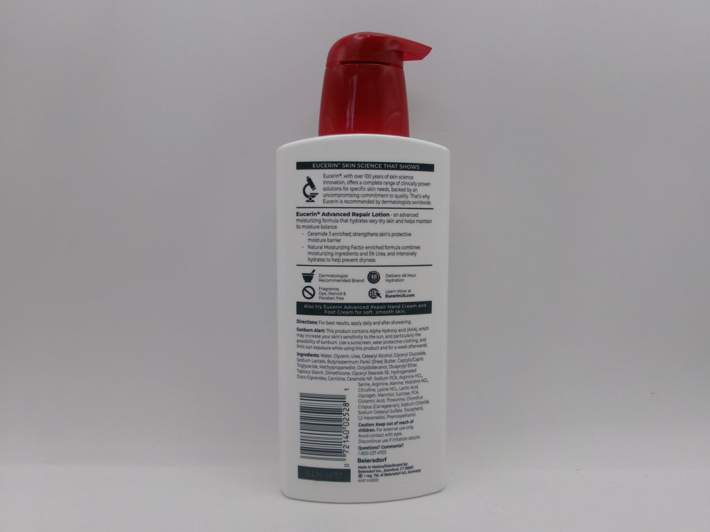 Eucerin Advanced Repair Unscented Body Lotion for Dry Skin - 13.5 fl oz
