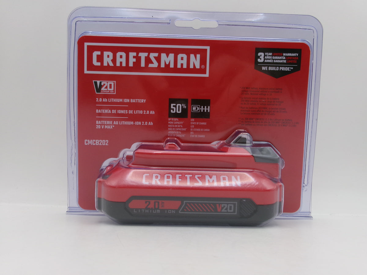 craftsman 20ah lithium ion battery cmcb202