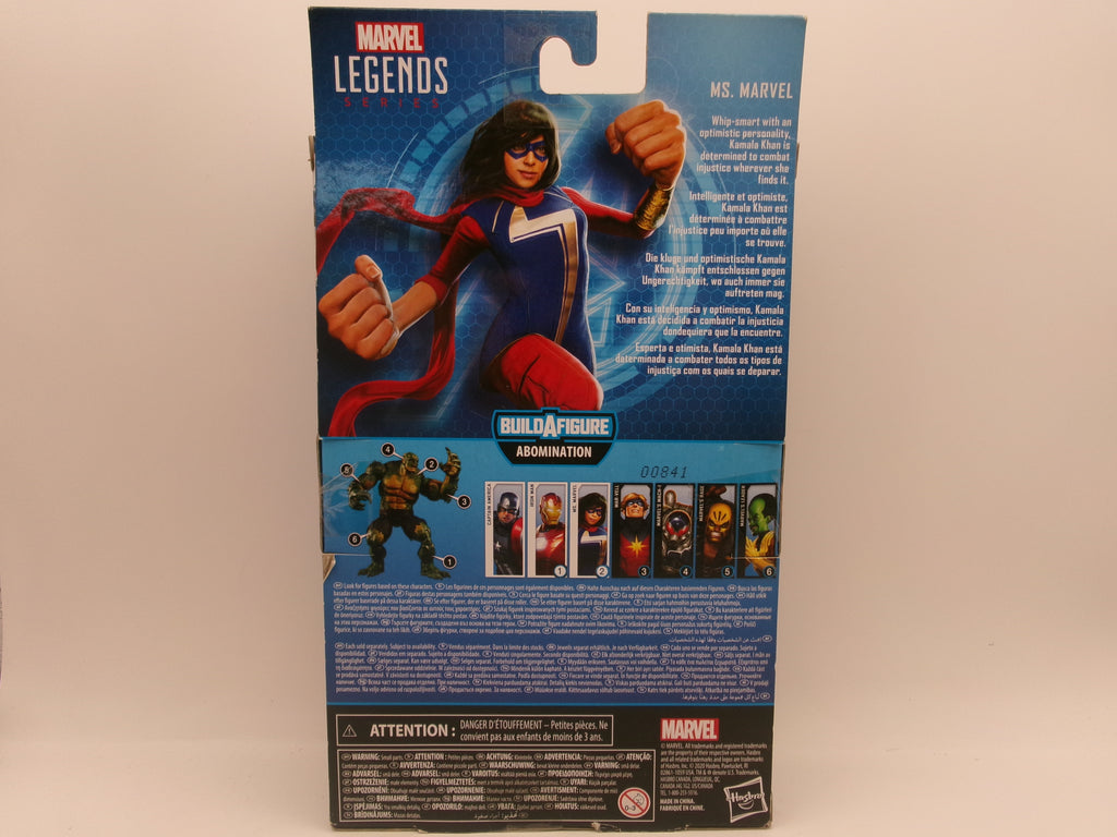 Marvel Legends Gamerverse Ms. Marvel 6" Figure Abomination BAF