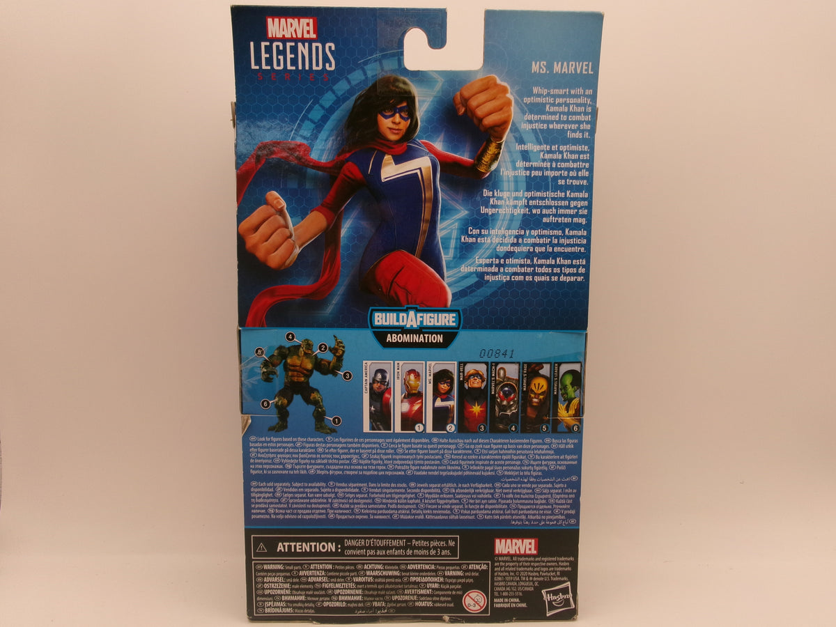 Marvel Legends Gamerverse Ms. Marvel 6" Figure Abomination BAF