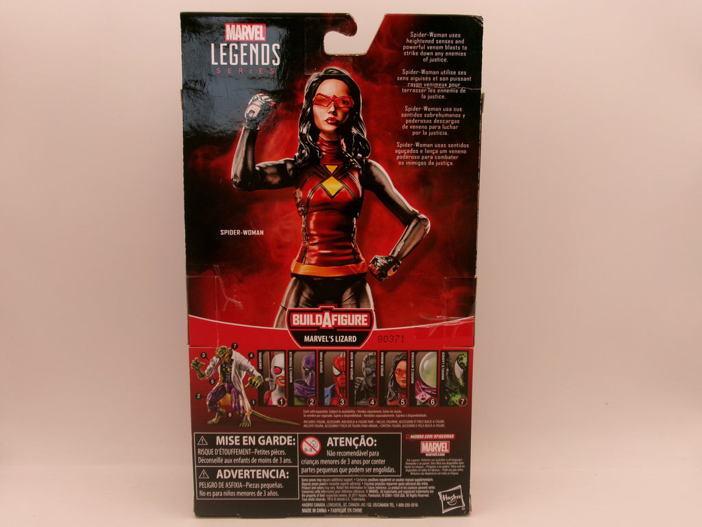 Marvel Legends Series Spider Man Spider Woman BAF Lizard 6" Figure Hasbro