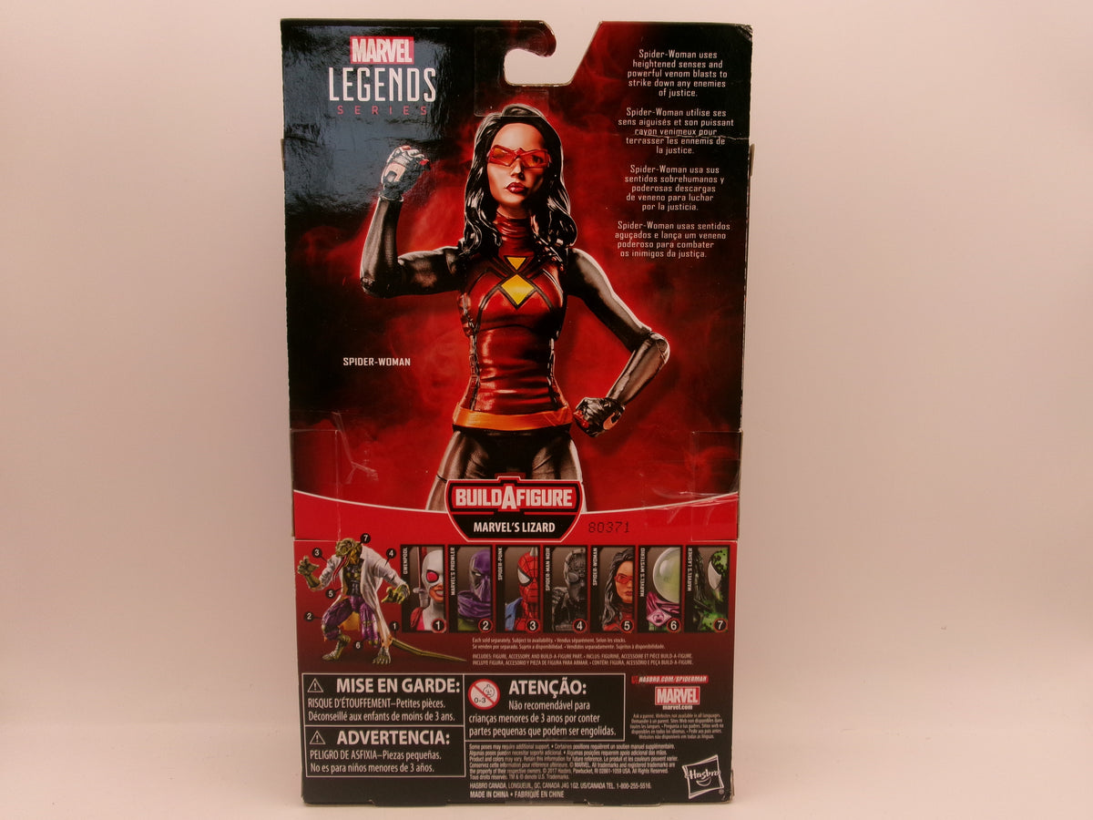 Marvel Legends Series Spider Man Spider Woman BAF Lizard 6" Figure Hasbro