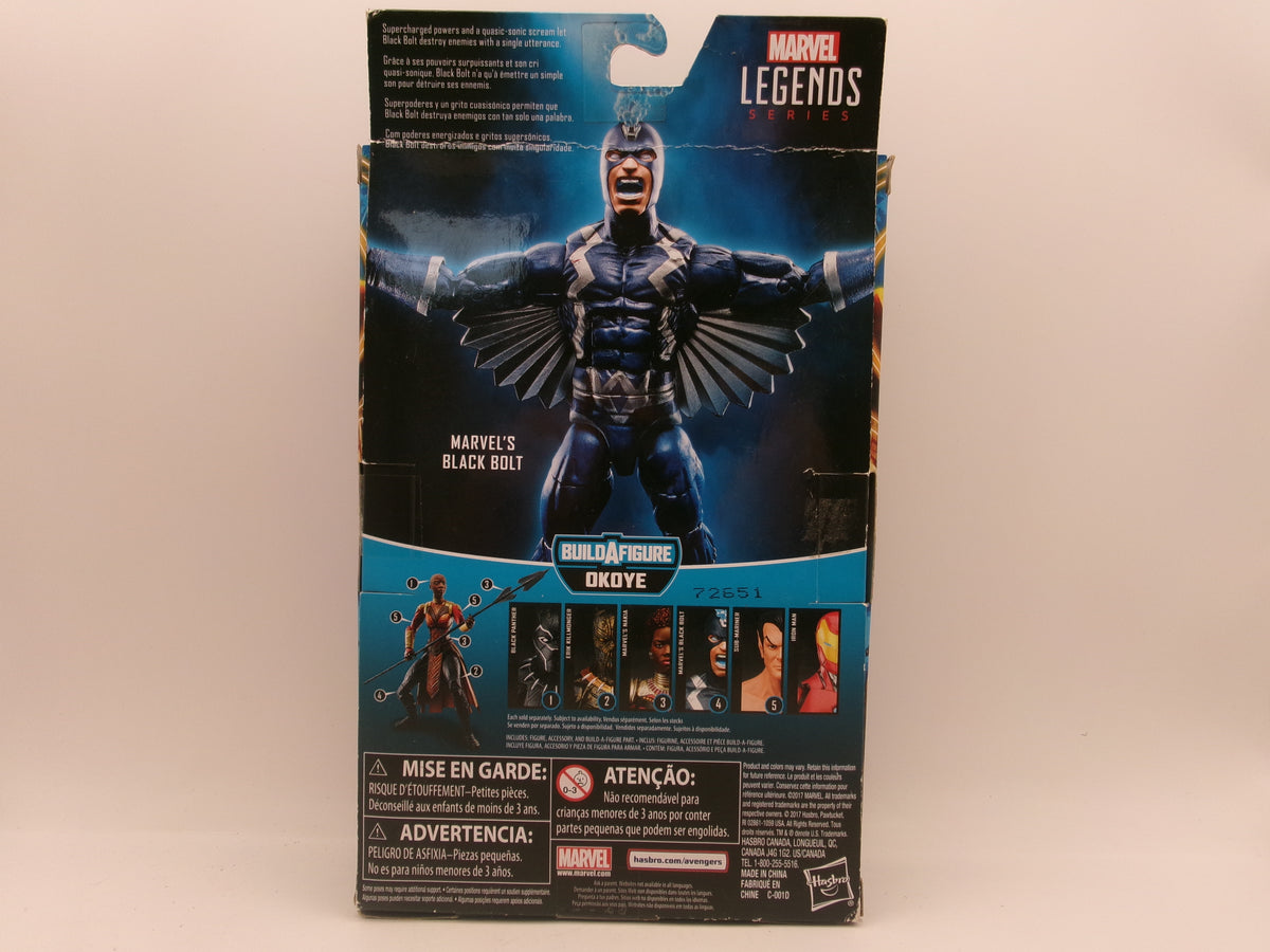 MARVEL LEGENDS BLACK BOLT OKOYE BAF SERIES