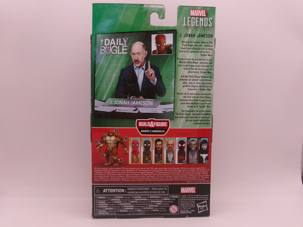 MARVEL LEGENDS SERIES SPIDER-MAN J. JONAH JAMESON ACTION FIGURE BAF ARMADILLO