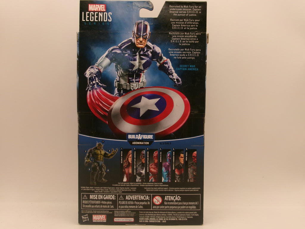Marvel Legends 6" Secret War Captain America Figure (Abomination BAF)