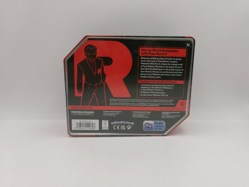 Pokemon TCG Team Rocket's Persian Ex Tin