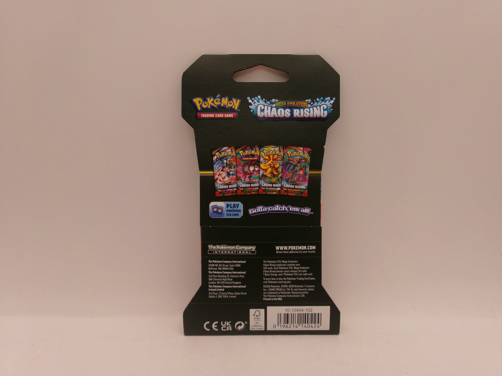 Pokemon Chaos Rising Sleeved Booster Trading Cards - Cover Art May Vary