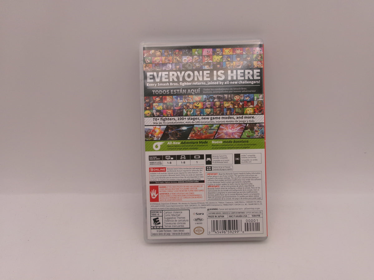 Super Smash Bros. Ultimate Nintendo Switch Game