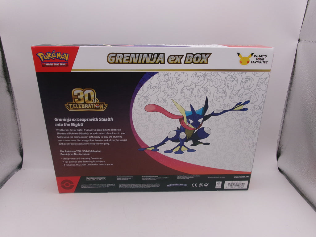 Pokemon TCG 30th Anniversary Celebration Greninja ex Box