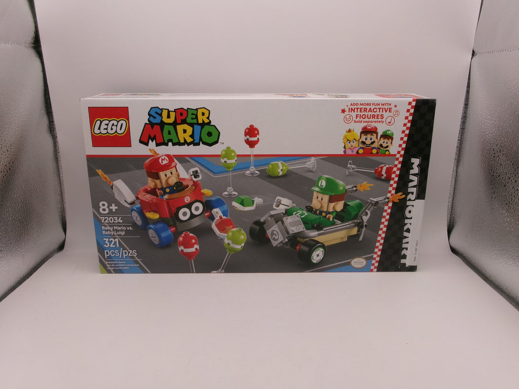 LEGO Super Mario Mario Kart 72034 Baby Mario vs Baby Luigi 321 pcs Box 8+