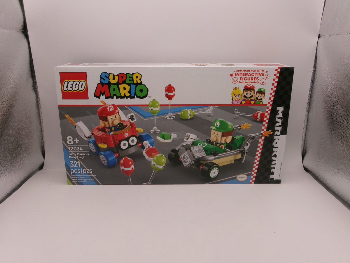 LEGO Super Mario Mario Kart 72034 Baby Mario vs Baby Luigi 321 pcs Box 8+
