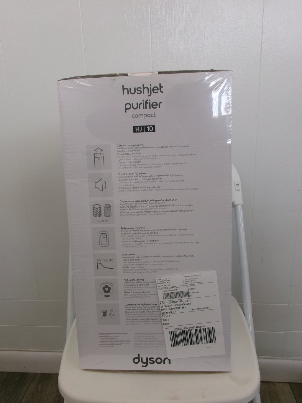 Dyson Hushjet Compact Air Purifier HJ10 Black & Teal