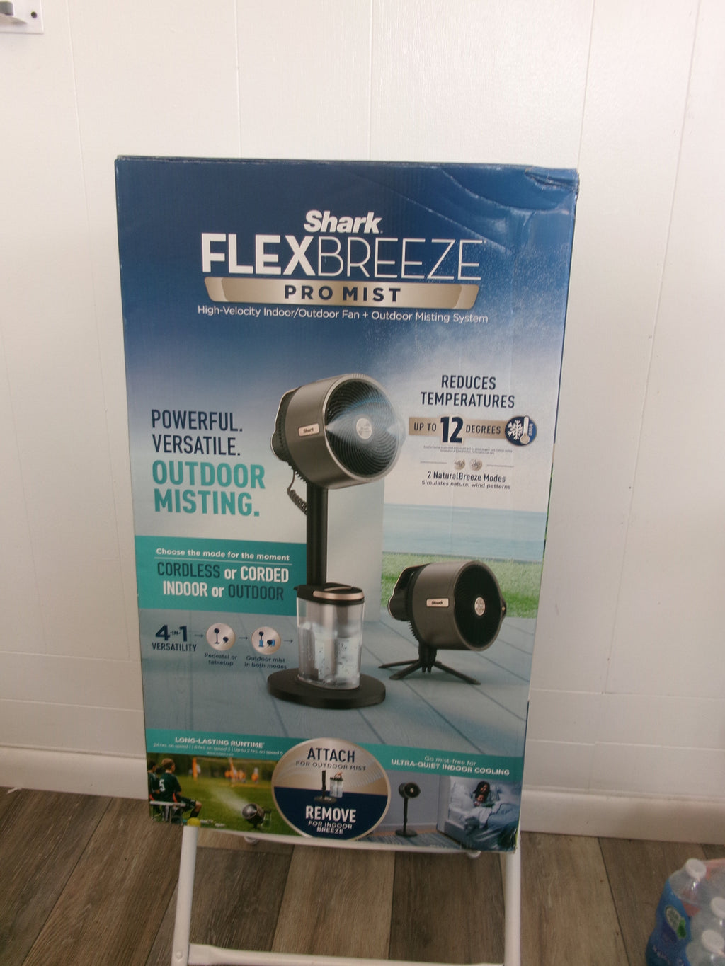 Shark - FlexBreeze Pro Mist - Indoor & Outdoor Fan with Misting System