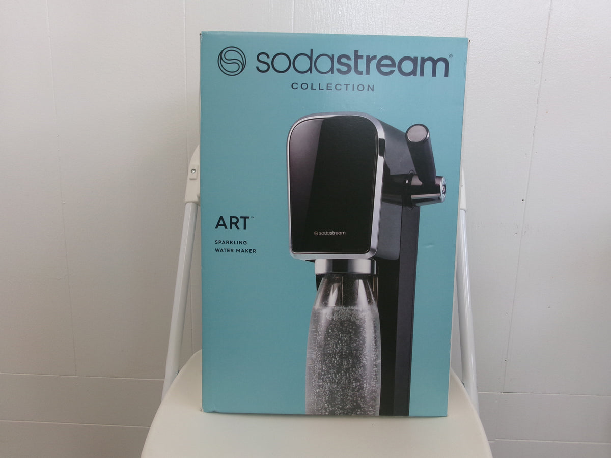 SodaStream Art Sparkling Water Maker Black w/ CO2 & Carbonating Bottle
