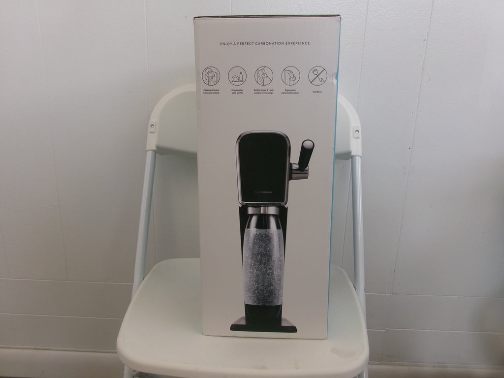 SodaStream Art Sparkling Water Maker Black w/ CO2 & Carbonating Bottle