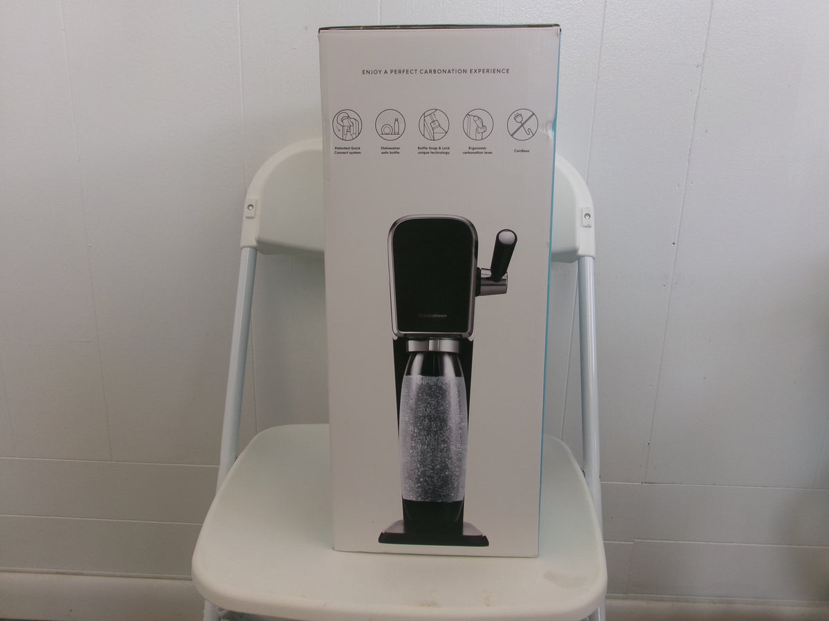 SodaStream Art Sparkling Water Maker Black w/ CO2 & Carbonating Bottle