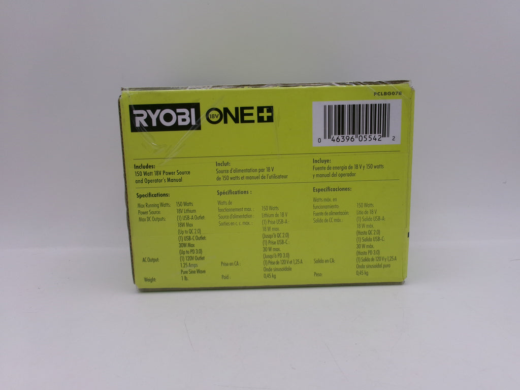 Ryobi PCLBG07B 18V One+ 150W 18V Power Source