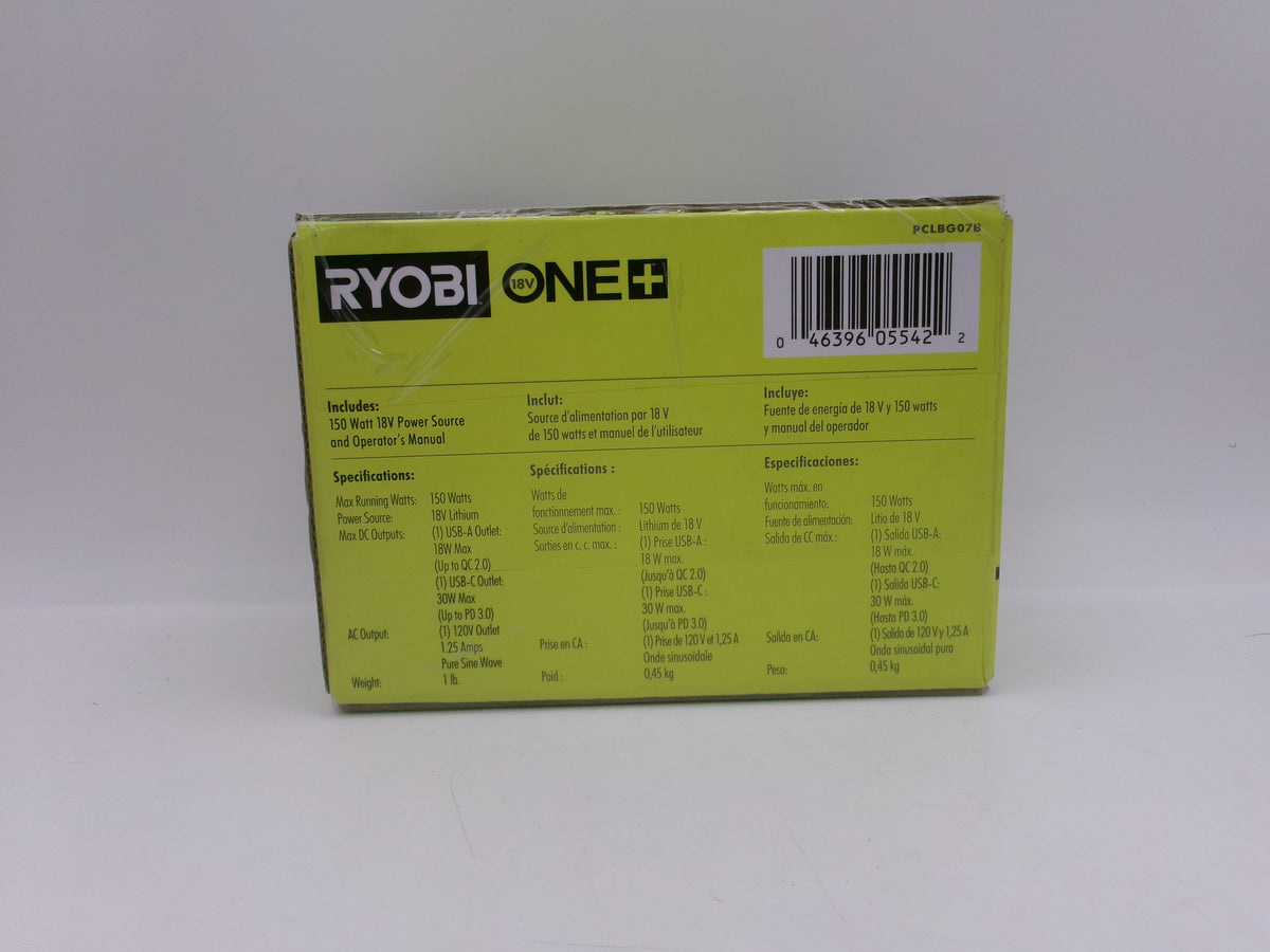 Ryobi PCLBG07B 18V One+ 150W 18V Power Source